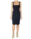 Elaine Kim Thaleen Tech Stretch Tank Dress In Black In Black