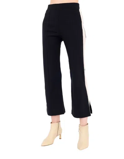 Elaine Kim Women's Bobbi Tech Stretch Cropped Pants In Black/ White