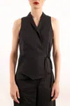 Elaine Kim Yuki Vest In Black In Black