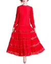 Elaine Maxi Dress In Red