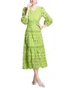Elaine Midi Dress In Green