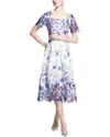 Elaine Midi Dress In Blue