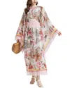 Elaine Midi Dress In Pink