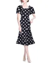 Elaine Midi Dress In Black