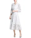 Elaine Midi Dress In White