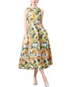 Elaine Midi Dress In Yellow