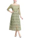 Elaine Midi Dress In Green