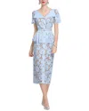 Elaine Midi Dress In Blue