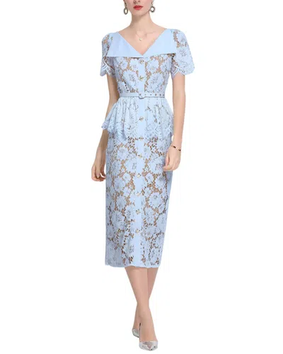 Elaine Midi Dress In Blue