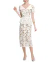 Elaine Midi Dress In White