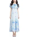 Elaine Midi Dress In Blue