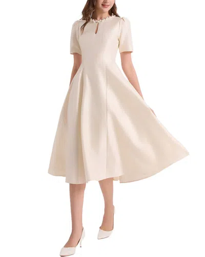 Elaine Midi Dress In Neutral