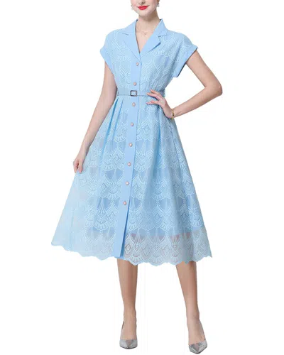 Elaine Midi Dress In Blue