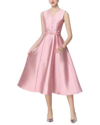Elaine Midi Dress In Pink