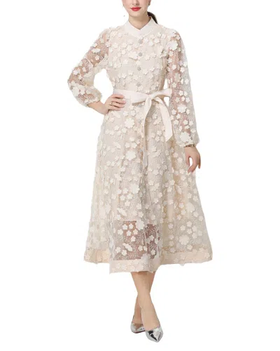 Elaine Midi Dress In Neutral