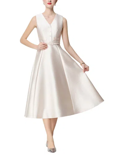 Elaine Midi Dress In White