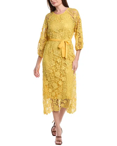 Elaine Midi Dress In Yellow