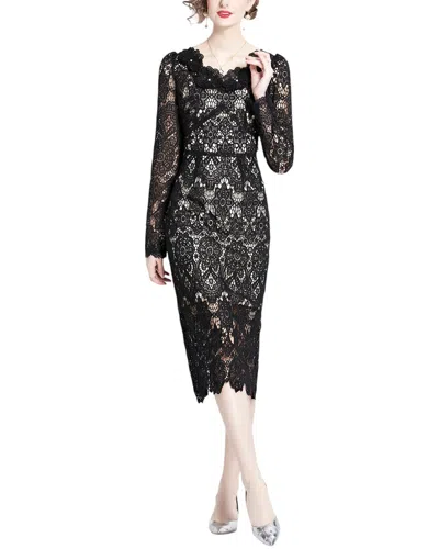 Elaine Midi Dress In Black