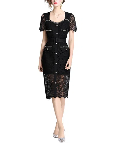 Elaine Midi Dress In Black
