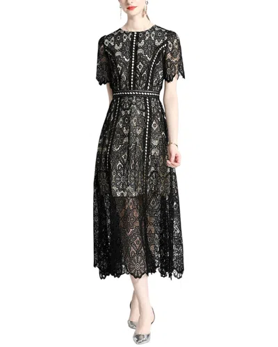 Elaine Midi Dress In Black