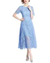 Elaine Midi Dress In Blue