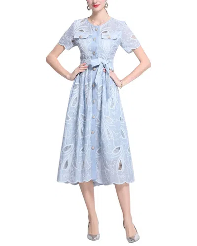 Elaine Midi Dress In Blue