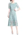 Elaine Midi Dress In Blue