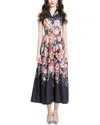 Elaine Midi Dress In Blue
