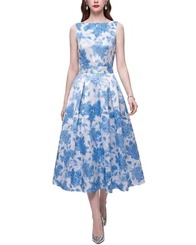 Elaine Midi Dress In Blue