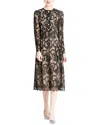 Elaine Midi Dress In Brown