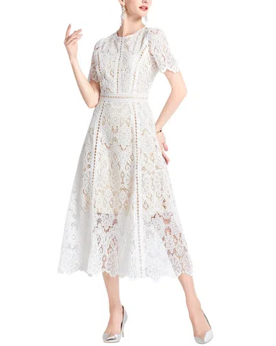 Elaine Midi Dress In Gray