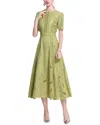 Elaine Midi Dress In Green