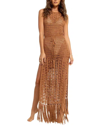 Elaine Midi Dress In Brown