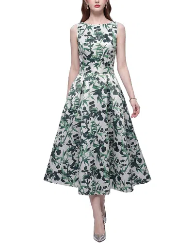 Elaine Midi Dress In Green