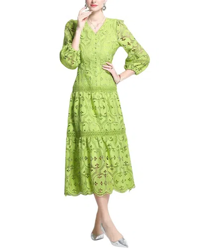 Elaine Midi Dress In Green