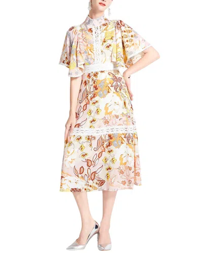 Elaine Midi Dress In Multi