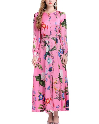 Elaine Midi Dress In Pink