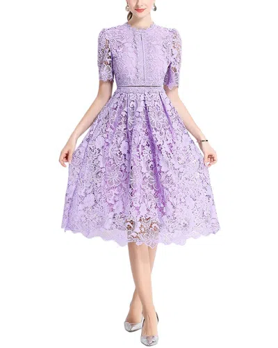 Elaine Midi Dress In Purple