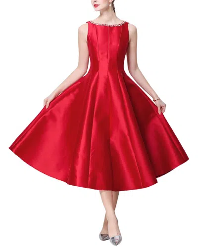 Elaine Midi Dress In Red
