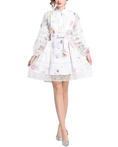 Elaine Mini Dress In White