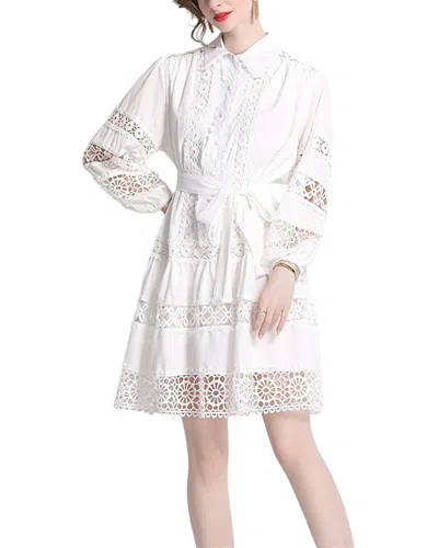 Elaine Mini Dress In White