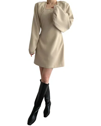 Elaine Mini Dress In Neutral