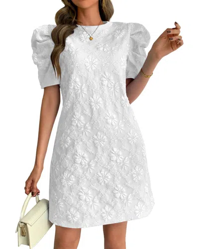 Elaine Mini Dress In White