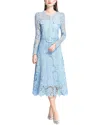 Elaine Shirt & Skirt Set In Blue