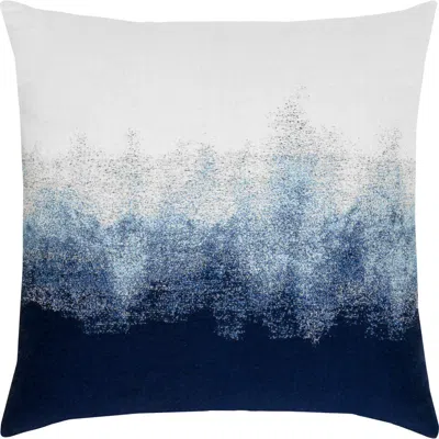 Elaine Smith Artful Ombre Indoor & Outdoor Woven Accent Pillow In Blue