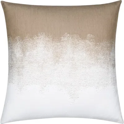 Elaine Smith Artful Ombre Indoor & Outdoor Woven Accent Pillow In Sand
