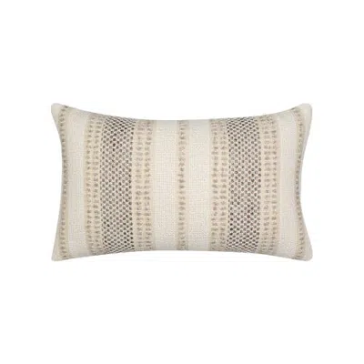 Elaine Smith Axis Textural Stripe Indoor & Outdoor Woven Accent Pillow & Insert In Neutral