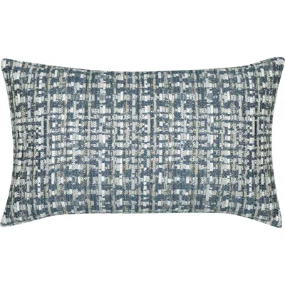Elaine Smith Channel Indoor & Outdoor Woven Accent Pillow In Blue