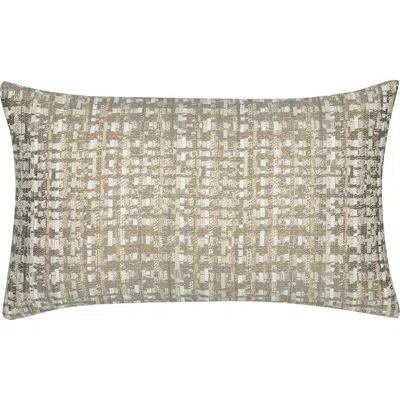 Elaine Smith Channel Indoor & Outdoor Woven Accent Pillow In Brown
