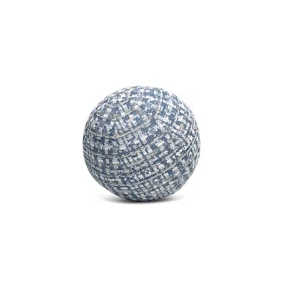 Elaine Smith Channel Textured Chenille Indoor & Outdoor Woven Accent Pillow In Blue